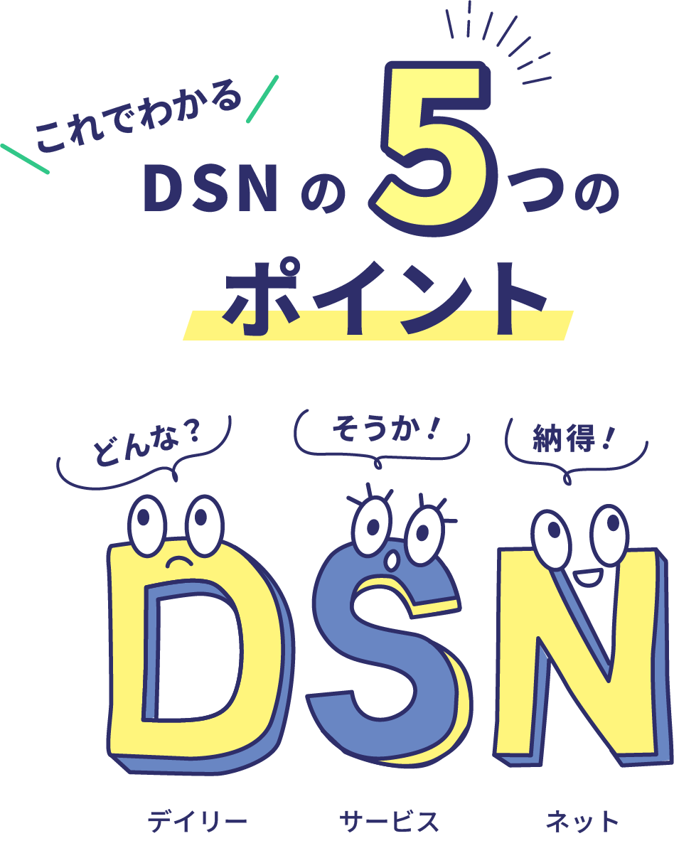 Here are the 5 points of DSN